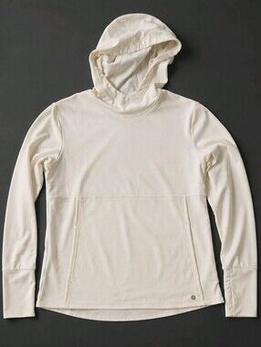 APANA Athleisure Minimal Cream Hooded Pullover Outdoor Hoodie Shirt